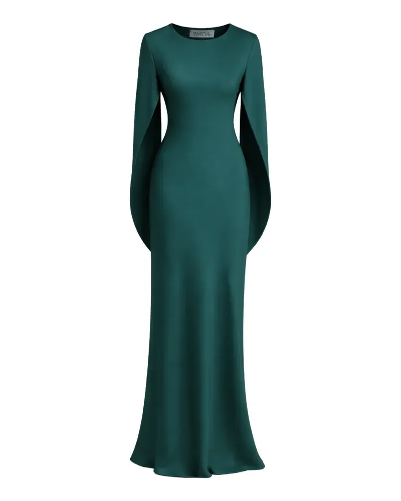 Gloria Coelho Kleid mit Cape-Ärmeln - Grün Grün