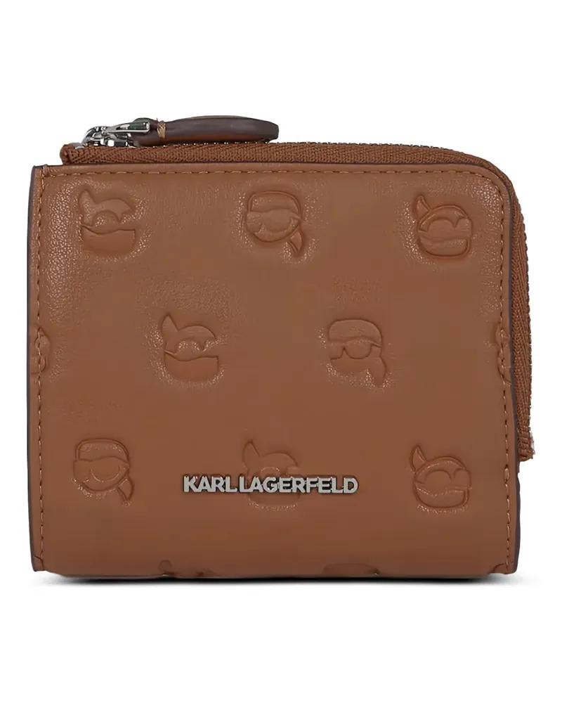 Karl Lagerfeld Ikon monogram bifold wallet - Braun Braun