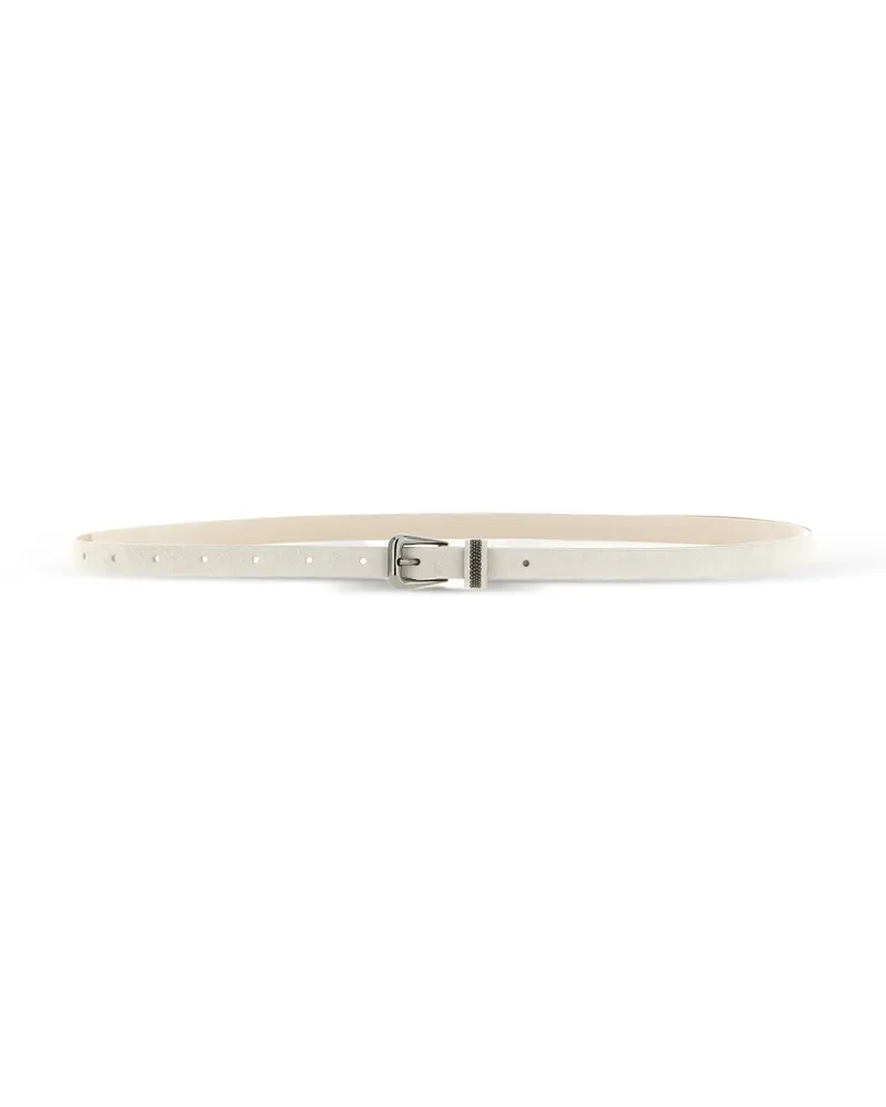 Brunello Cucinelli monile suede belt - Nude Nude
