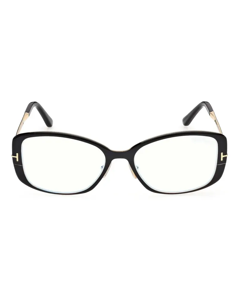 Tom Ford Geometrische Brille - Schwarz Schwarz