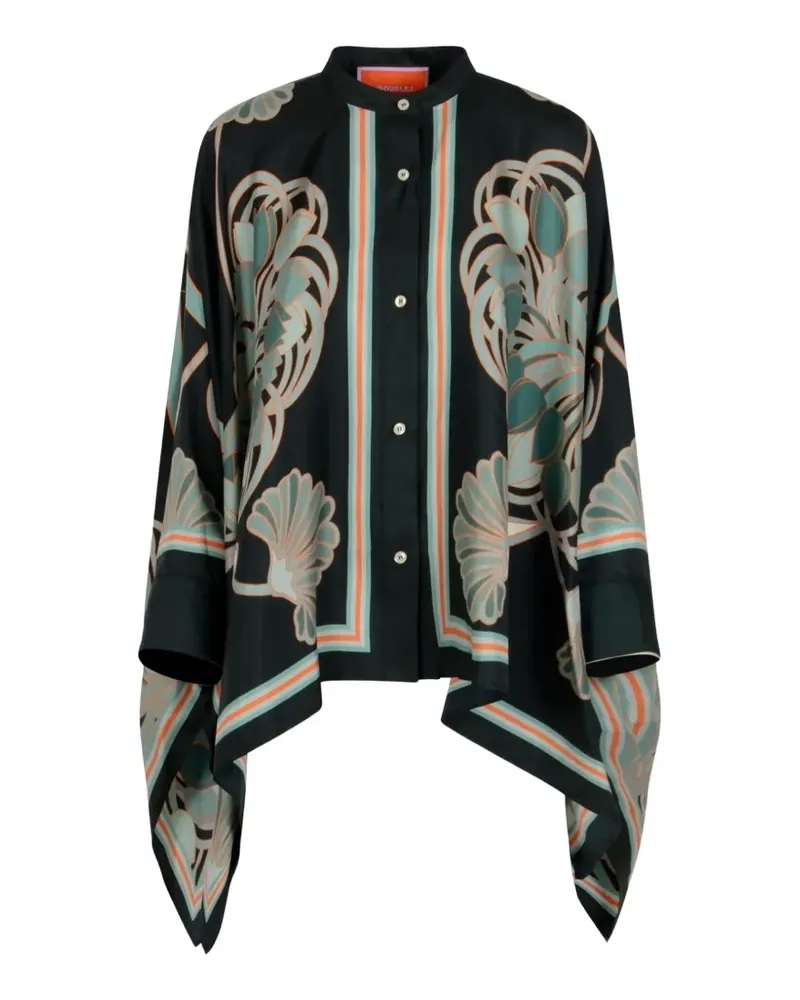 La DoubleJ Asymmetrisches T-Shirt - Grün Grün