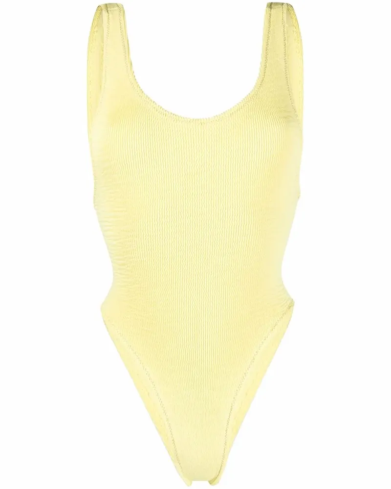 Reina Olga Ruby Scrunch Badeanzug - Gelb Gelb