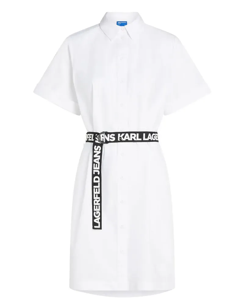 Karl Lagerfeld Klassisches Hemdkleid - Weiß Weiß