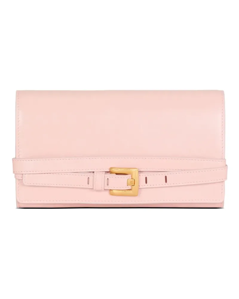 Balmain Shuffle Kalbsleder-Geldbörse mit Kette - Rosa Rosa