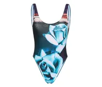 The Blue Roses graphic-print swimsuit