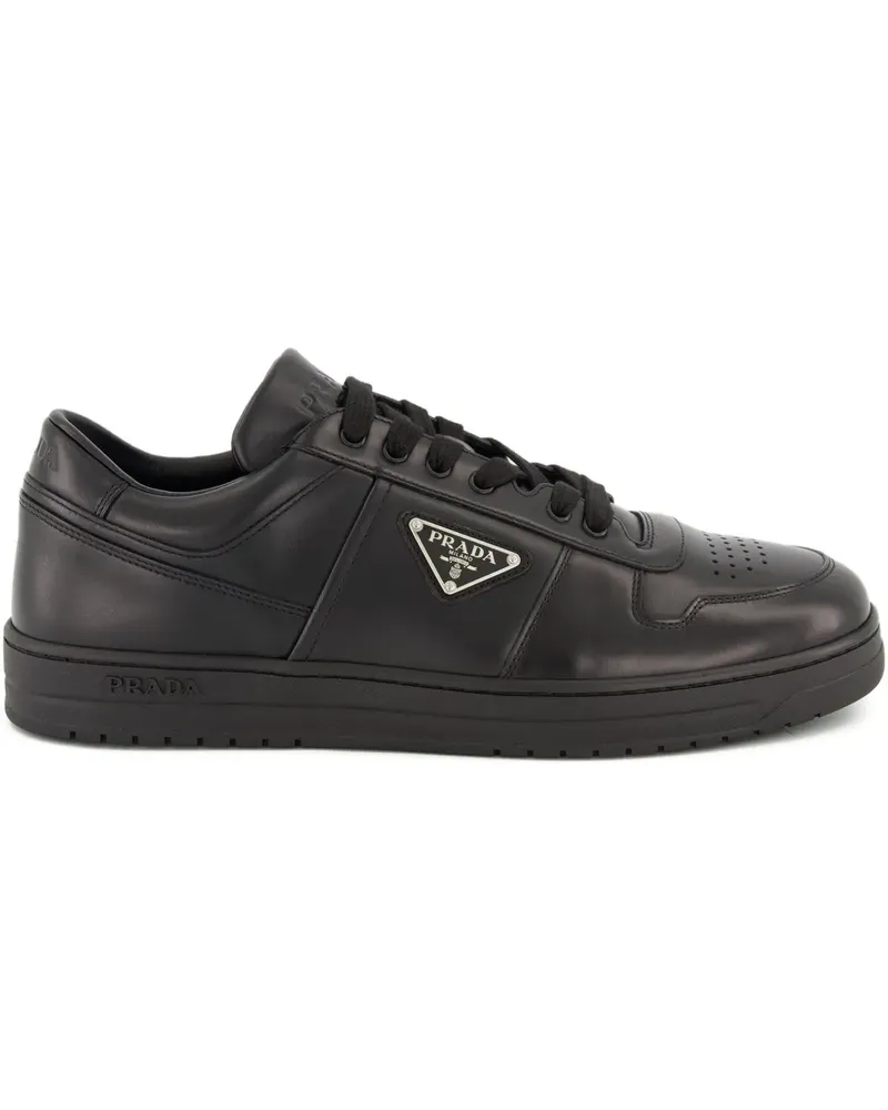 Prada Sneakers mit Triangel-Logo - Schwarz Schwarz