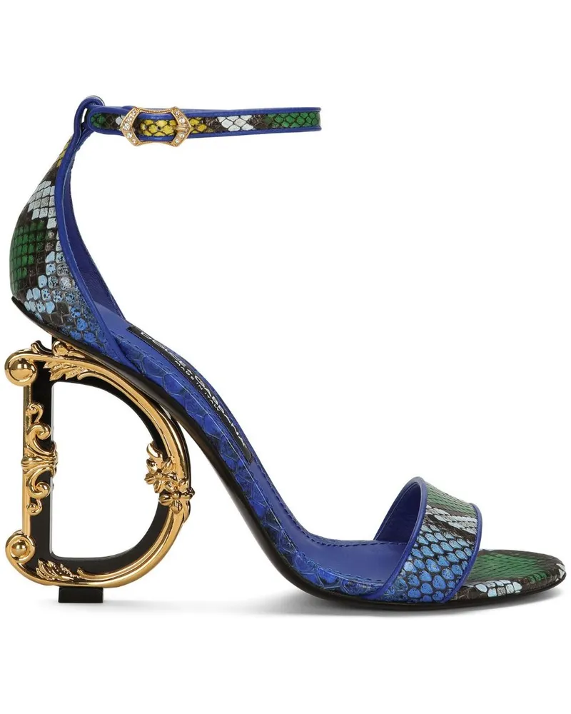 Dolce & Gabbana Baroque Sandalen 105mm - Blau Blau