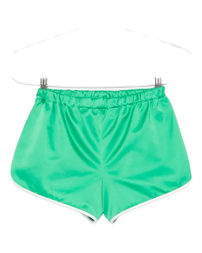 FRANKIE Shop Cielo contrast-trim elasticated-waist shorts - Grün Grün