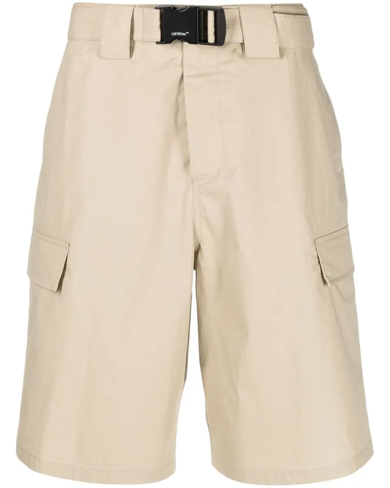 OFF-WHITE Bermudas mit hohem Bund - Nude Nude