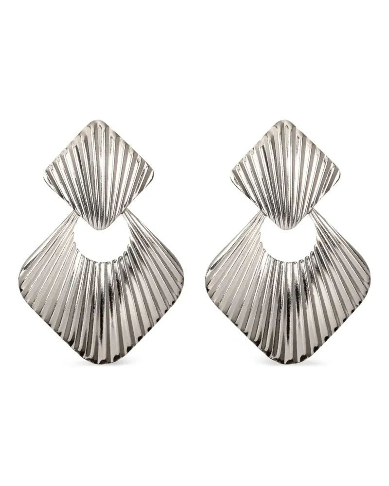 Jennifer Behr Geriffelte Demetra Ohrringe - Silber Silber