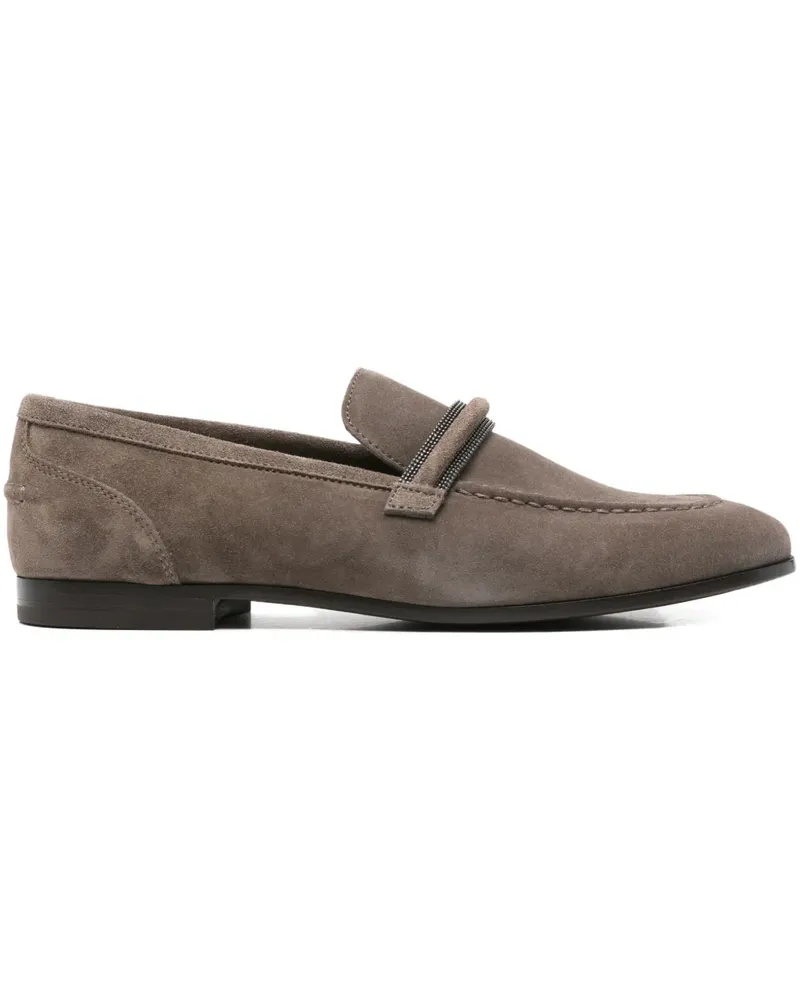 Brunello Cucinelli Penny-Loafer mit Monoli-Detail - Braun Braun