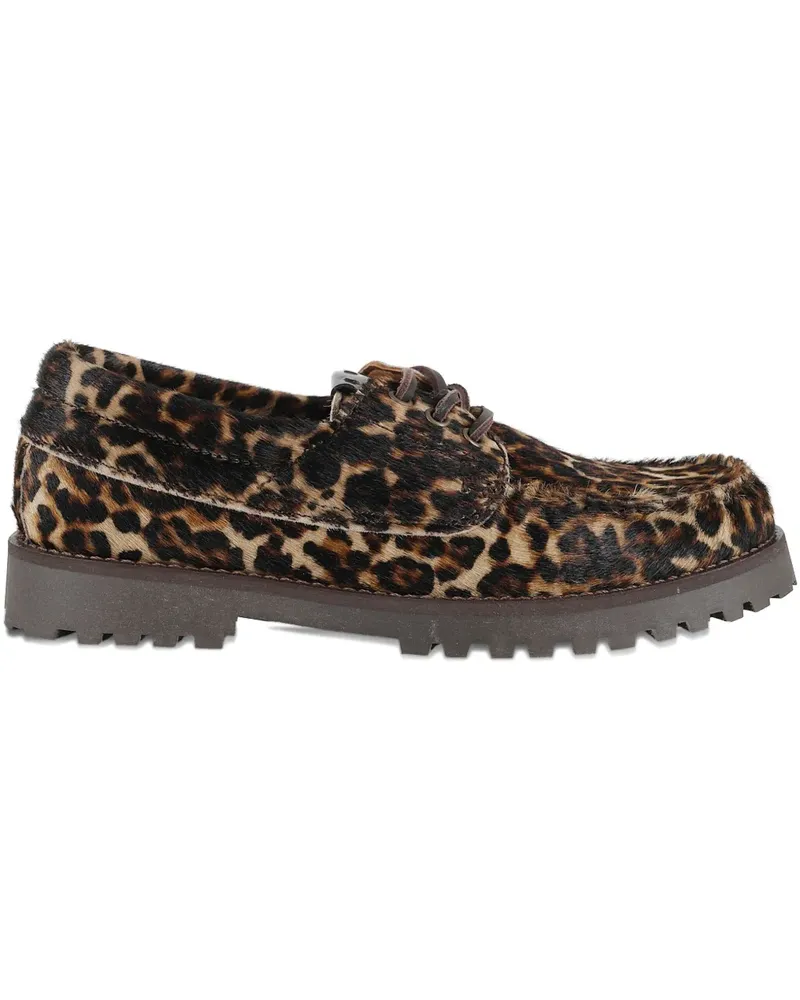 Copenhagen Derby-Schuhe mit Leoparden-Print - Braun Braun