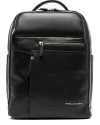 Piquadro Cary Rucksack mit Logo Schwarz