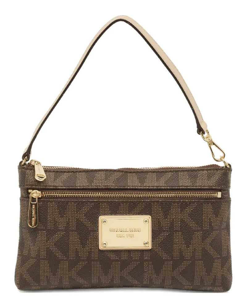 Michael Kors Schultertasche mit Monogrammmuster - Braun Braun