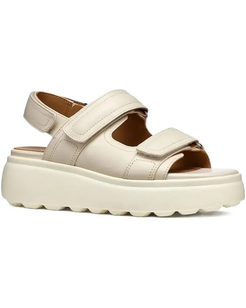 Geox Plateau-Sandalen mit doppeltem Riemen - Nude Nude