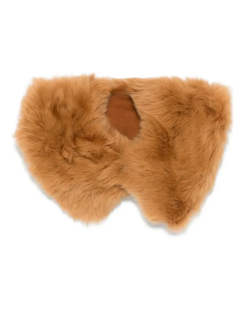 Séfr Schal aus Shearling - Braun Braun