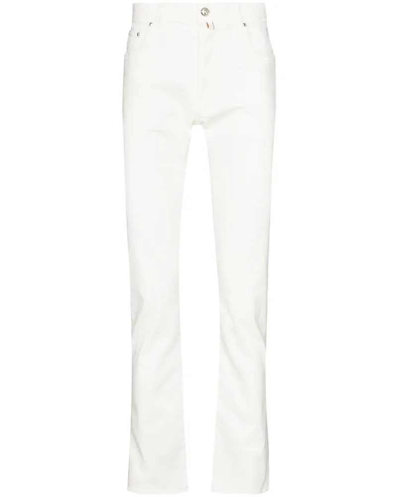 Jacob Cohën Bard Slim-Fit-Jeans - Weiß Weiß