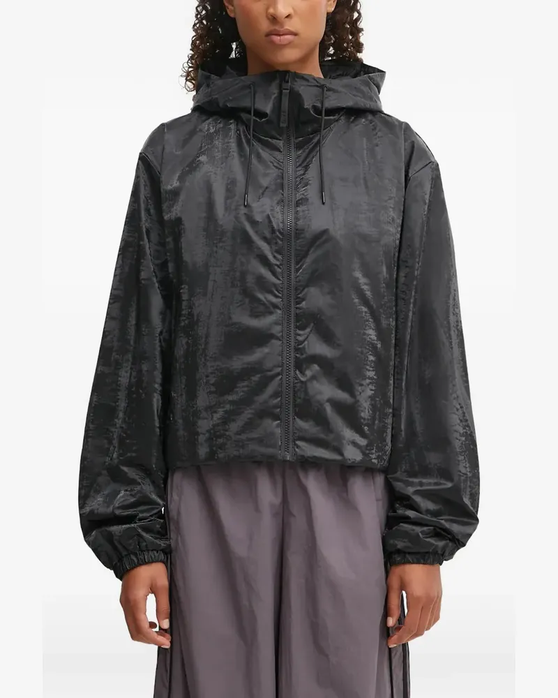RAINS Lohja W3T1 hooded zip-up jacket - Schwarz Schwarz