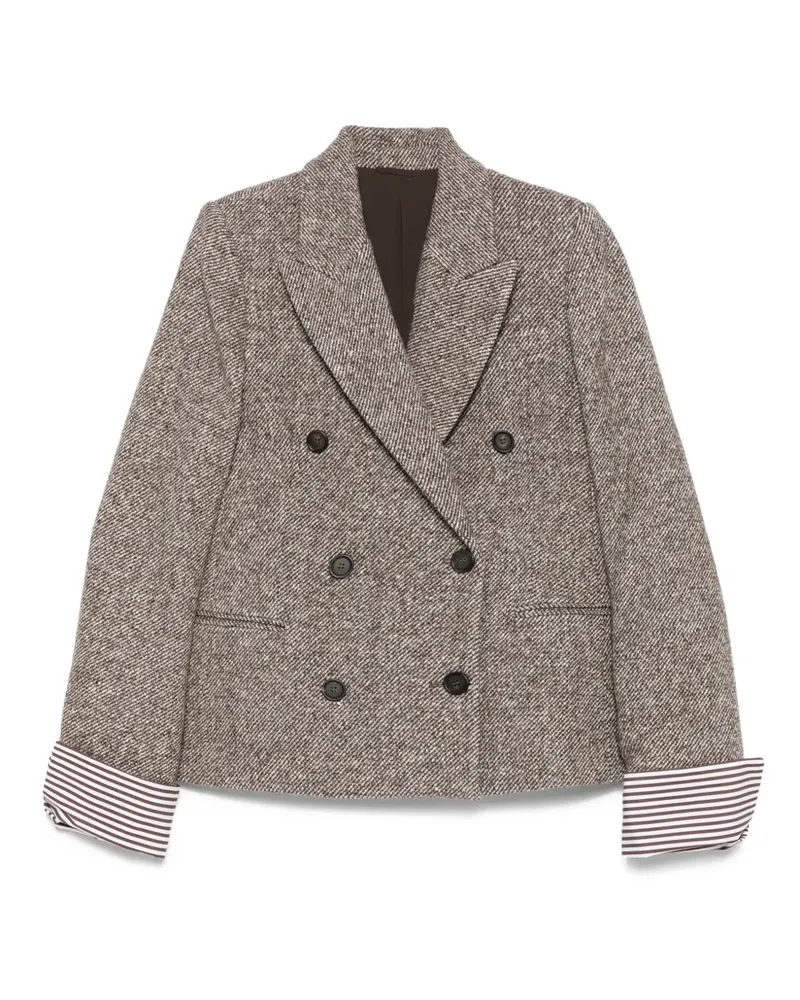 Brunello Cucinelli Doppelreihiges Sakko - Braun Braun
