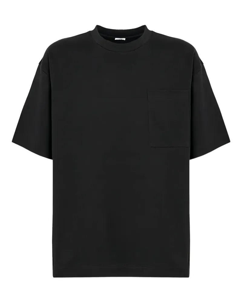 Malo T-Shirt mit Tasche - Schwarz Schwarz