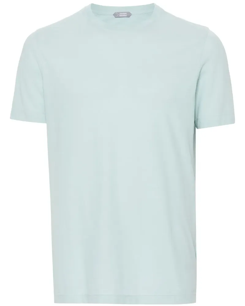 Zanone Klassisches T-Shirt - Blau Blau