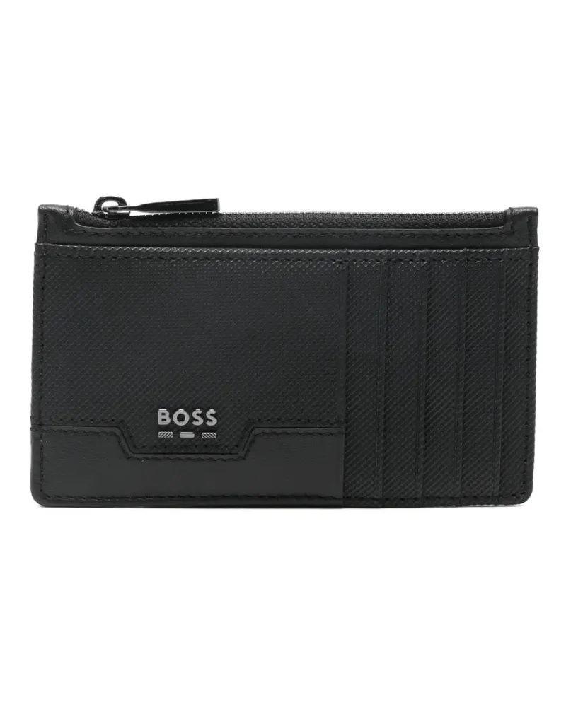 HUGO BOSS Kartenetui mit Logo-Schild - Schwarz Schwarz