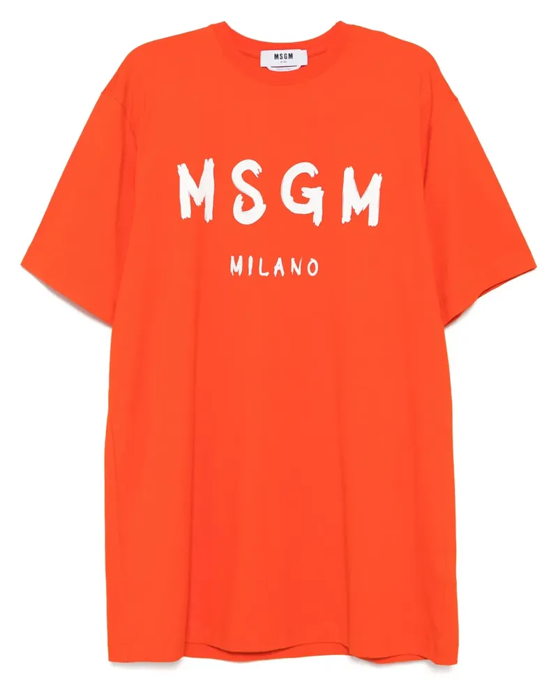 MSGM T-Shirt-Minikleid - Rot Rot