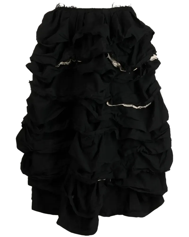 Comme des Garçons Asymmetrischer Rock - Schwarz Schwarz