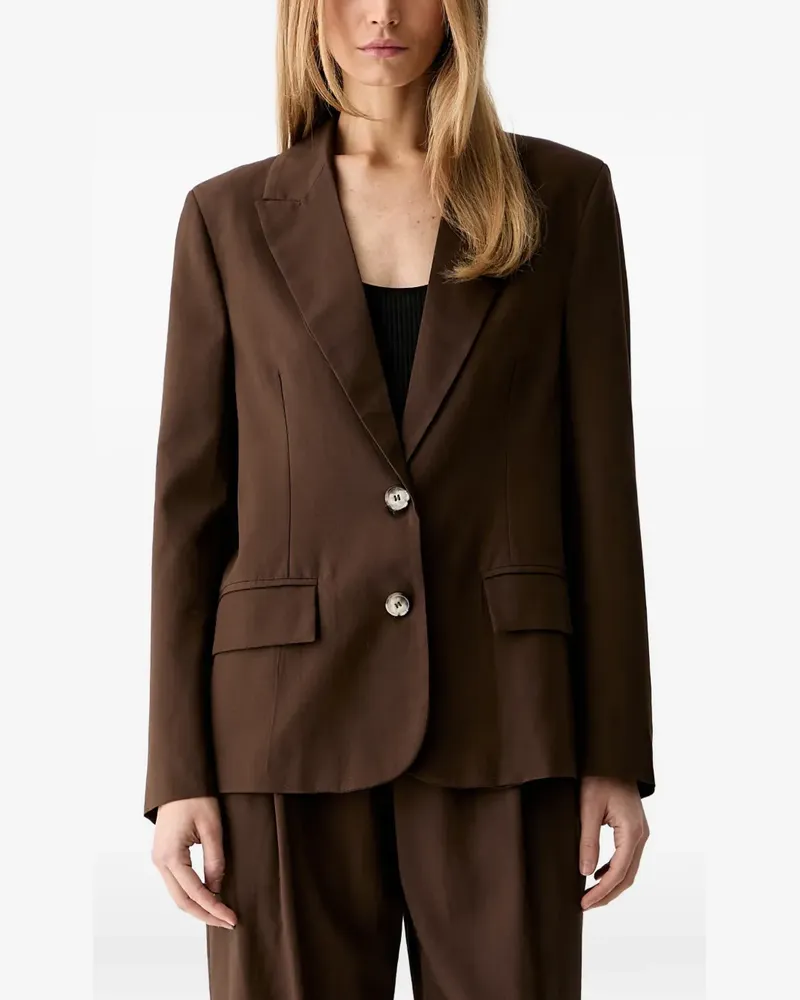 VICOLO button-back notched-lapels jacket - Braun Braun
