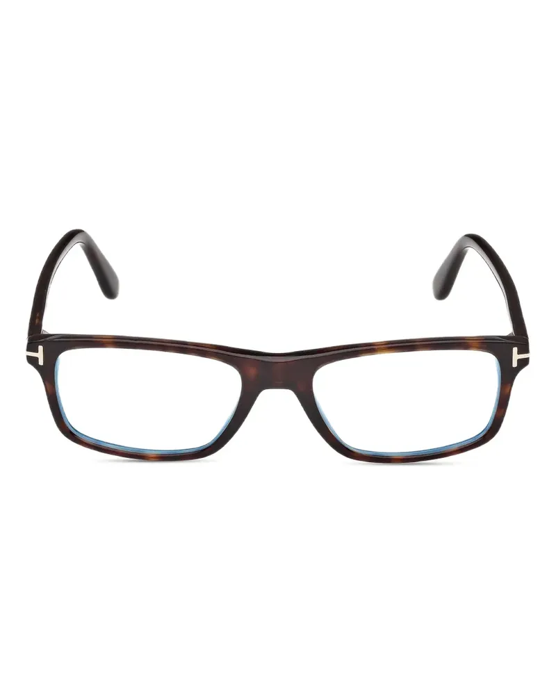 Tom Ford Brille mit eckigem Gestell - Braun Braun