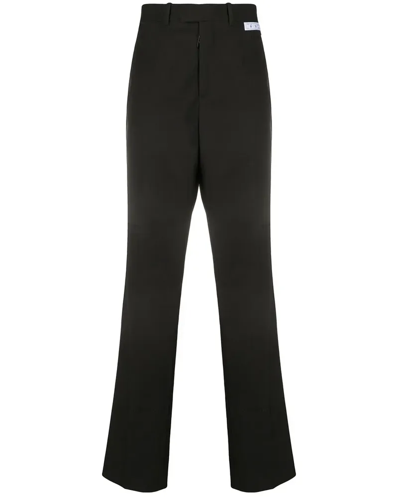 OFF-WHITE Klassische Hose mit Logo - Schwarz Schwarz