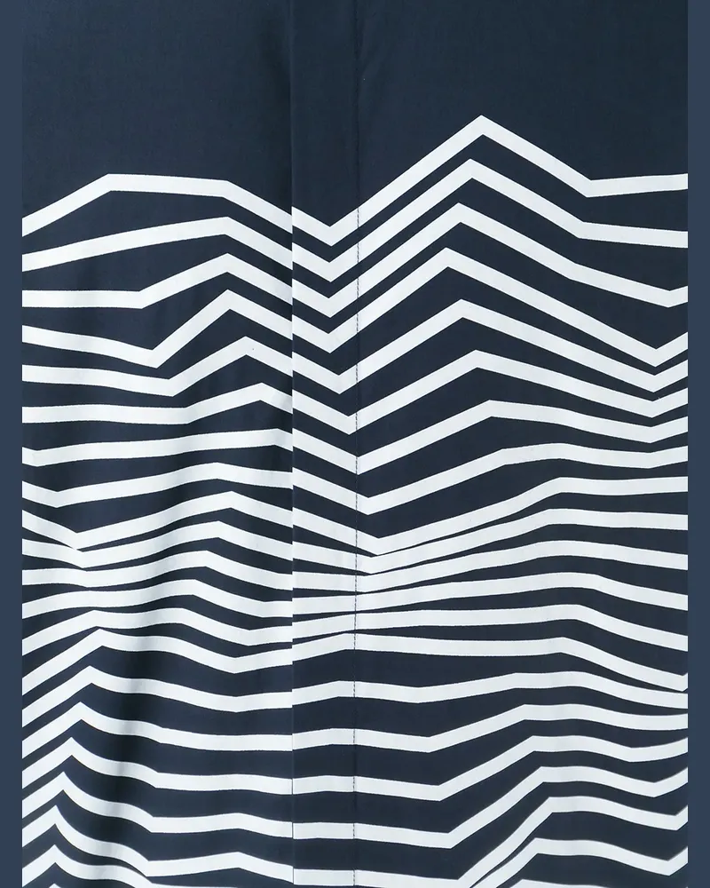 Neil Barrett Hemd mit Zickzackmuster - Blau Blau