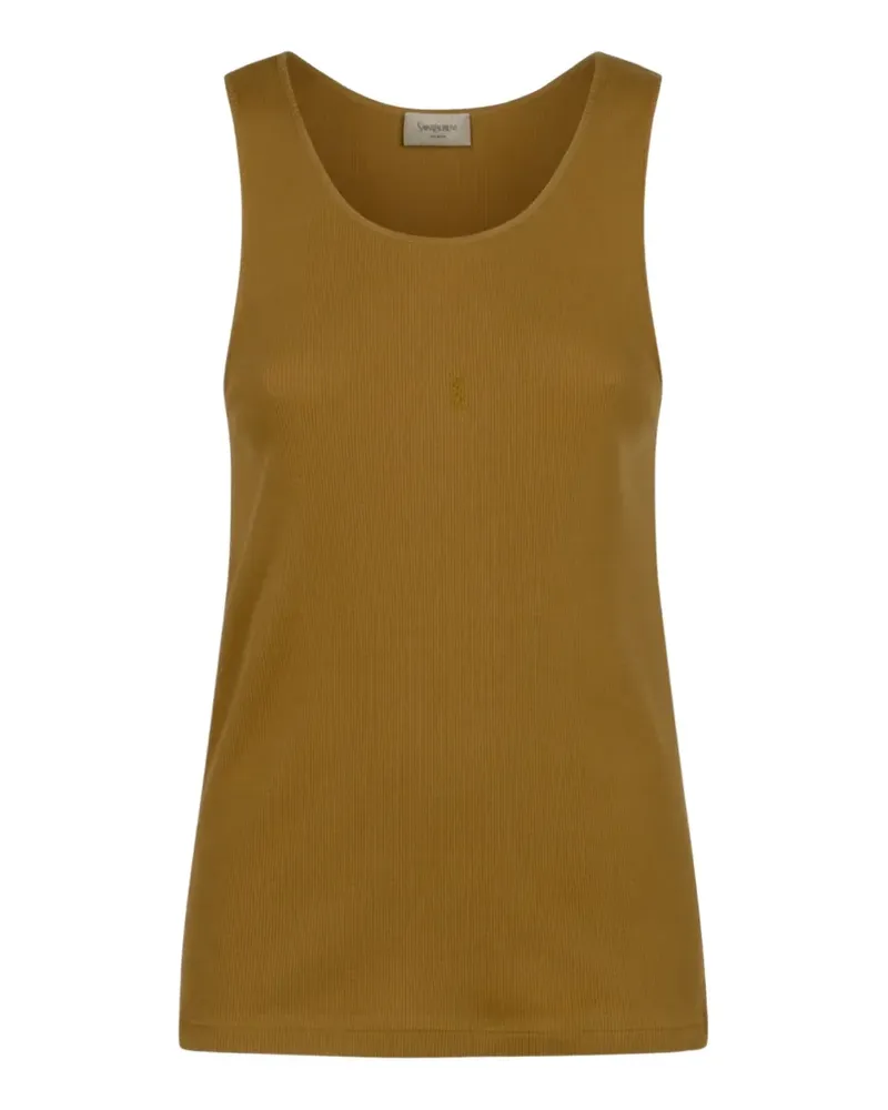Saint Laurent Geripptes Tanktop - Orange Orange