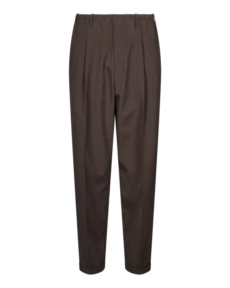Magliano pleated turn-up trousers - Braun Braun