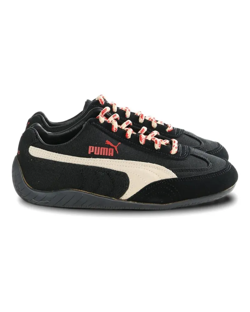 Puma logo-print lace-up sneakers - Schwarz Schwarz