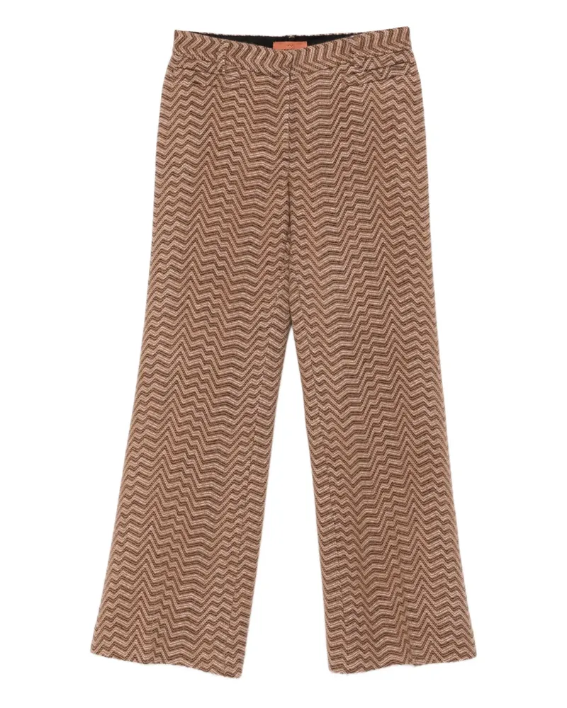 Missoni Hose mit Zickzackmuster - Braun Braun