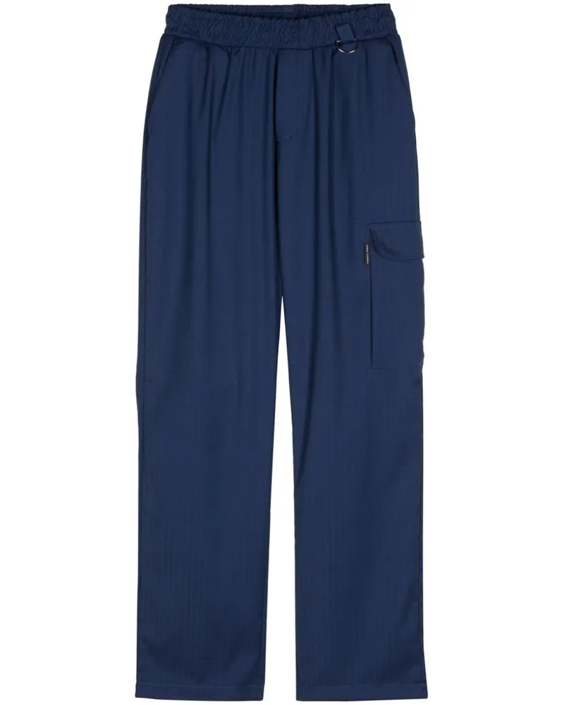 Family First Cargohose mit Fischgrätenmuster - Blau Blau