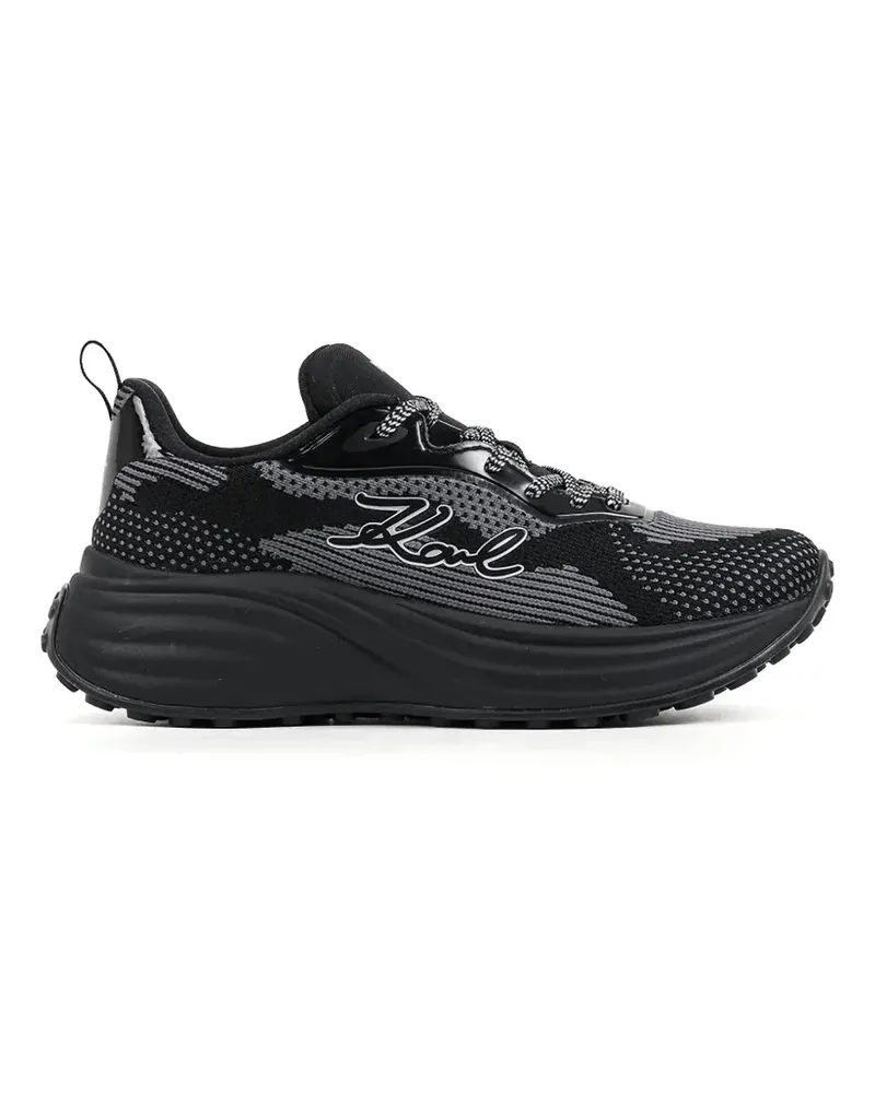 Karl Lagerfeld Sneakers mit gestricktem Obermaterial - Schwarz Schwarz