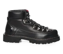 Knöchelhohe Schnürstiefel - Schwarz
