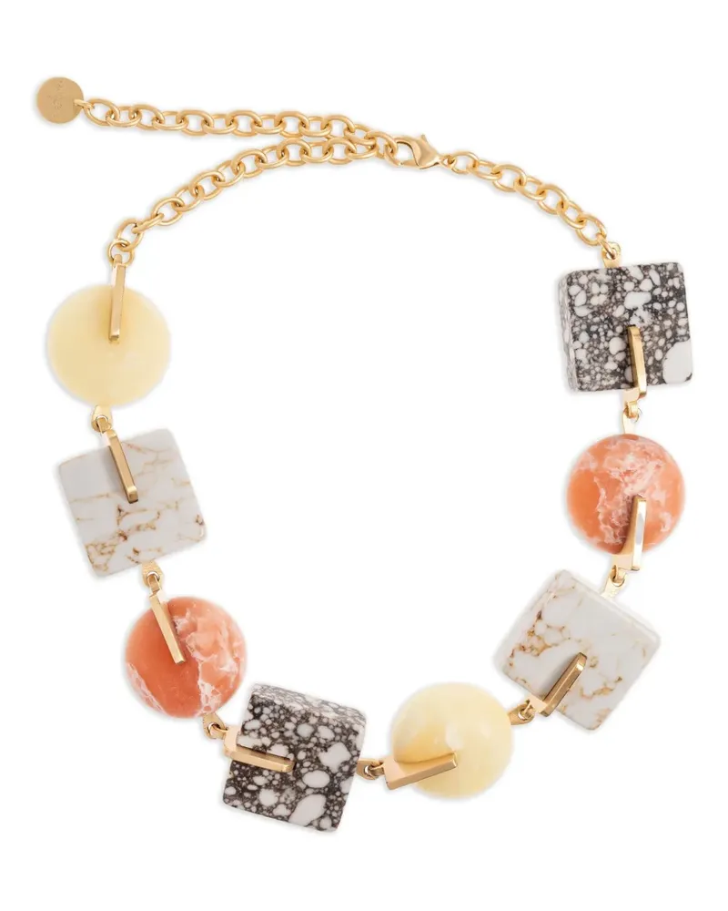 Cult Gaia Laguna Halskette aus Stein-Gold - Nude Nude