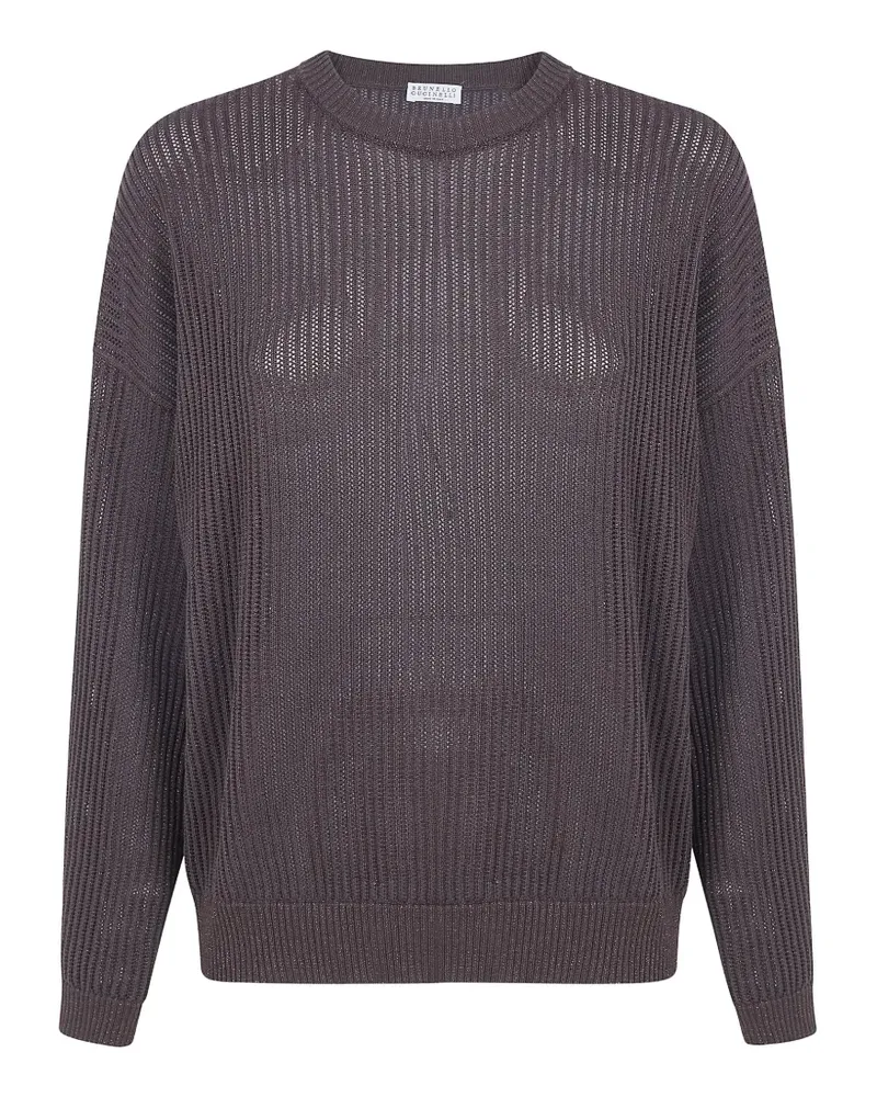 Brunello Cucinelli open-knit sweater - Braun Braun
