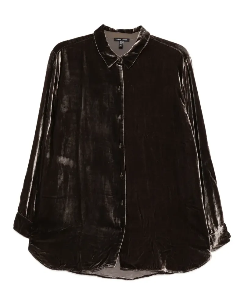 Eileen Fisher Hemd aus Velours - Braun Braun