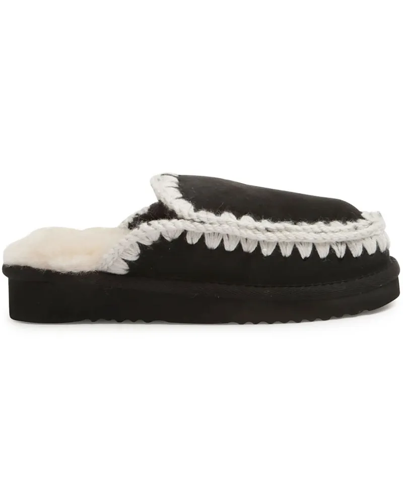 Mou Eskimo Slipper - Schwarz Schwarz