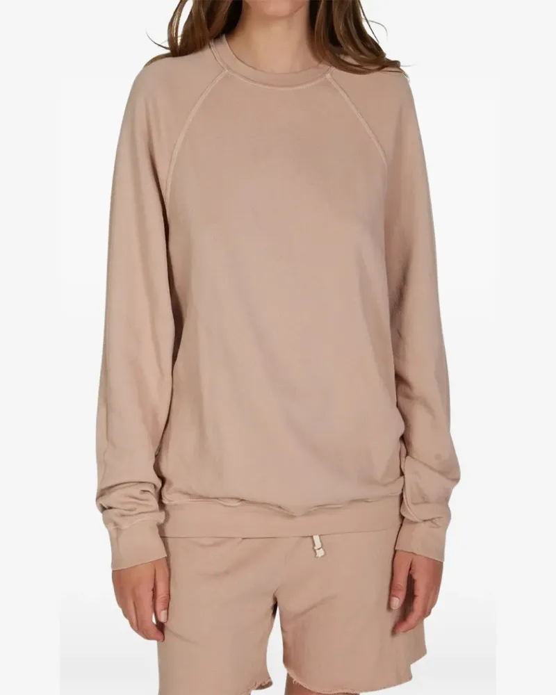 LES TIEN French Terry raglan T-shirt - Nude Nude