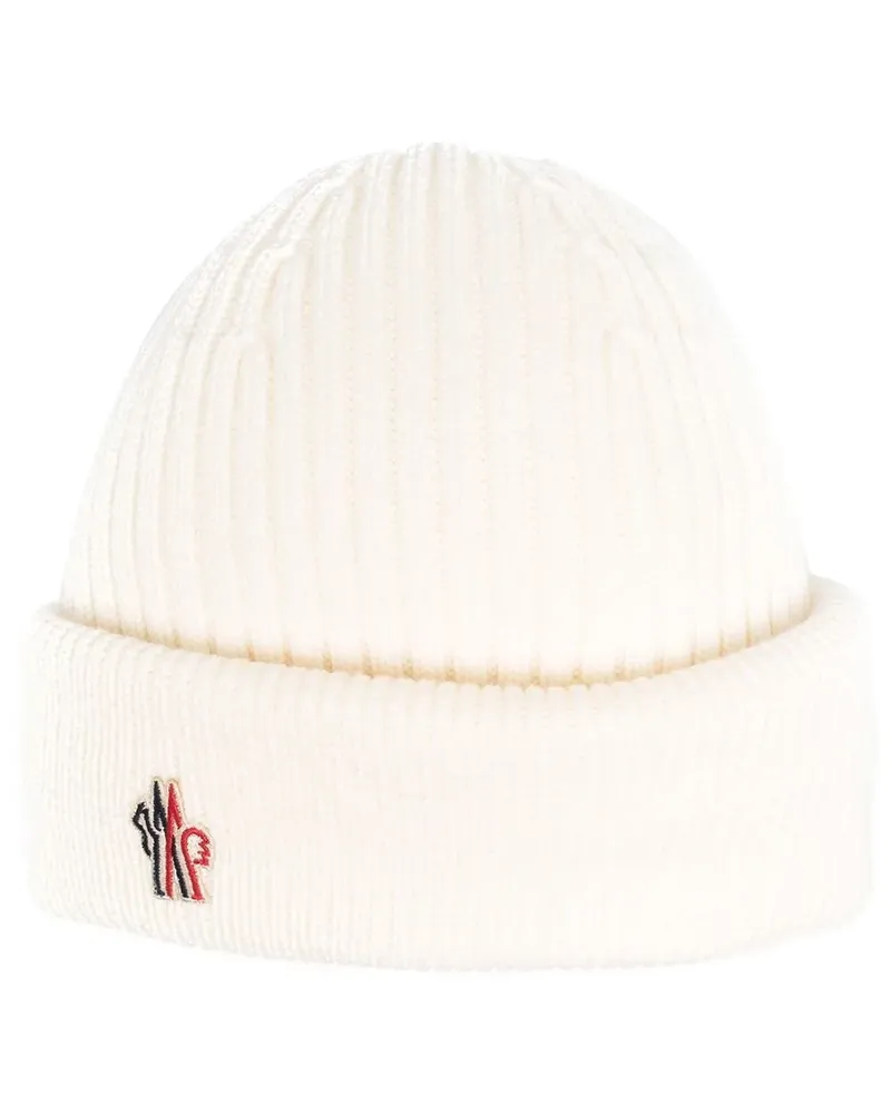 Moncler Gerippte Beanie - Nude Nude