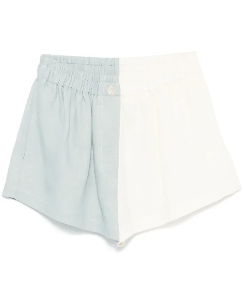 forte_forte Shorts in Colour-Block-Optik - Nude Nude