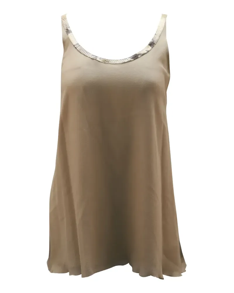 Alice + Olivia neckline tank top - Nude Nude
