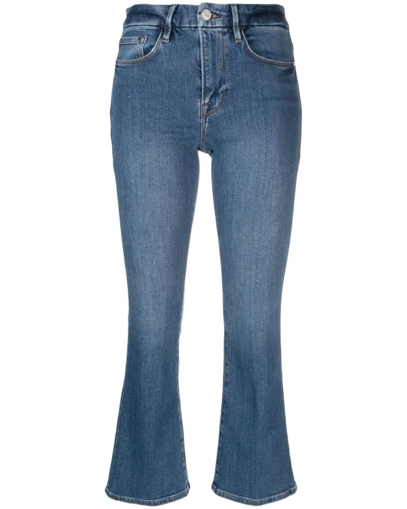 Frame Denim Klassische Cropped-Schlagjeans - Blau Blau