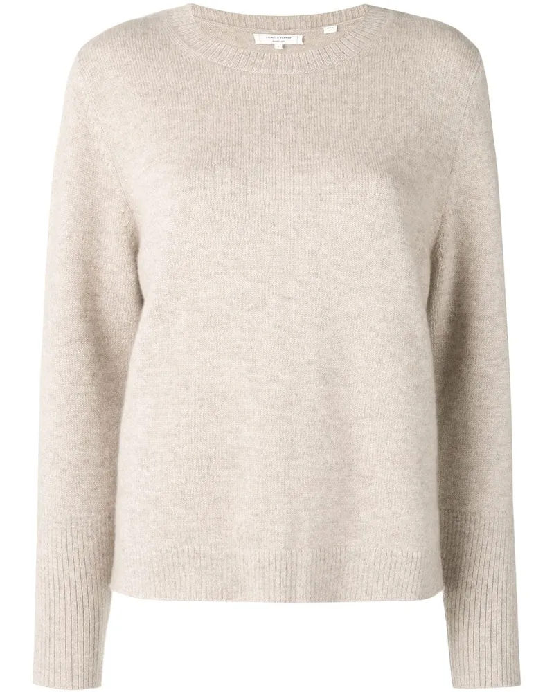 Chinti & Parker Kaschmirpullover mit geradem Schnitt Nude