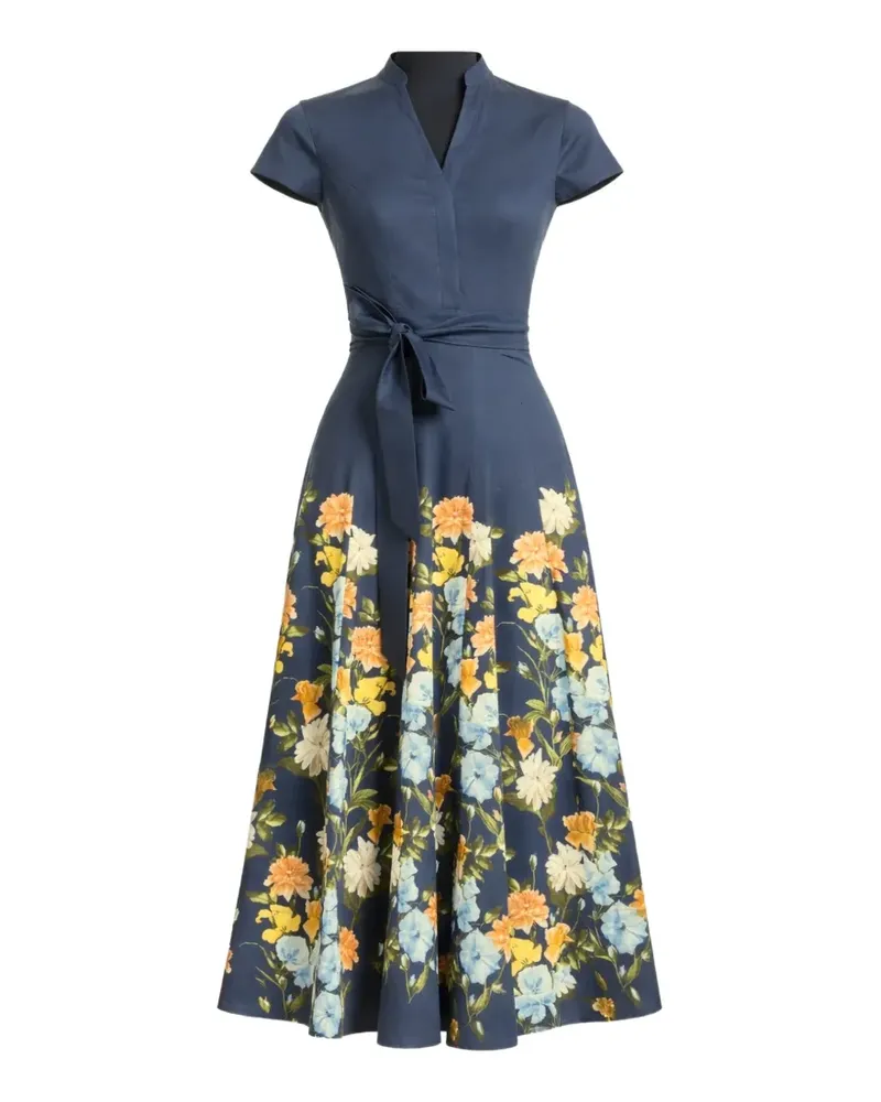 Sachin & Babi floral-print midi dress - Blau Blau